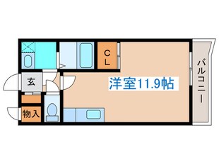 関ハイツ１－１の物件間取画像